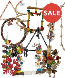 .10 X The Giant One Parrot Toy Pack - African Grey, Macaw, Cockatoo Etc - RRP £270.90